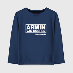 Лонгслив хлопковый детский Armin van Buuren, цвет: тёмно-синий
