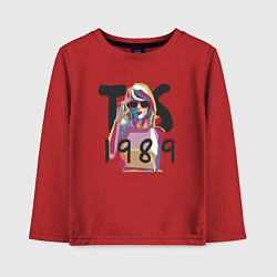 Лонгслив хлопковый детский Taylor Swift, цвет: красный