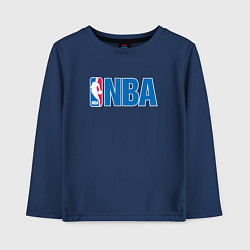 Лонгслив хлопковый детский NBA, цвет: тёмно-синий