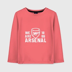 Лонгслив хлопковый детский We are Arsenal 1886, цвет: коралловый