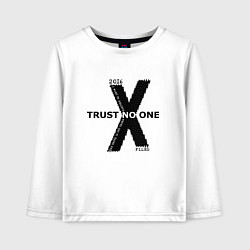 Детский лонгслив Trust no one