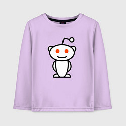Лонгслив хлопковый детский Reddit, цвет: лаванда