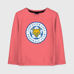 Лонгслив хлопковый детский Leicester City FC, цвет: коралловый