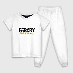 Пижама хлопковая детская Far Cry: Primal Logo, цвет: белый
