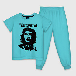 Пижама хлопковая детская Che Guevara, цвет: бирюзовый