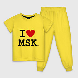 Детская пижама I love MSK