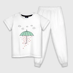 Детская пижама Любовный дождик
