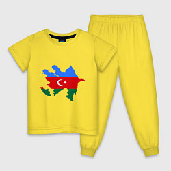 Детская пижама Azerbaijan map