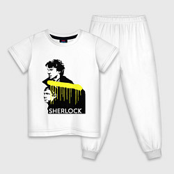 Детская пижама Sherlock: Yellow line