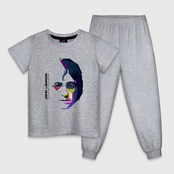 Пижама хлопковая детская John Lennon: Techno, цвет: меланж