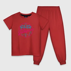 Пижама хлопковая детская San Junipero 1987, цвет: красный