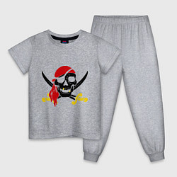 Детская пижама Пиратская футболка