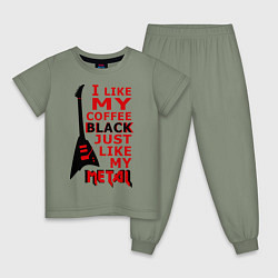 Детская пижама Mindless Self Indulgence - Coffee black