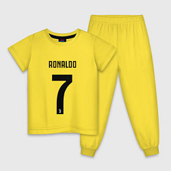 Пижама хлопковая детская RONALDO 7, цвет: желтый