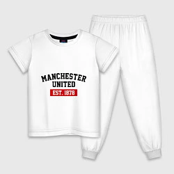 Детская пижама FC Manchester United Est. 1878