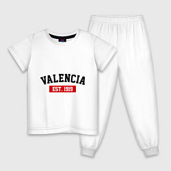 Детская пижама FC Valencia Est. 1919