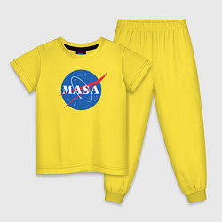 Пижама хлопковая детская NASA: Masa, цвет: желтый