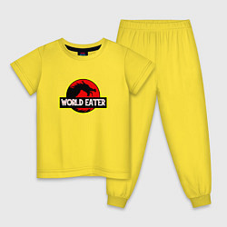 Пижама хлопковая детская TES: World Eater, цвет: желтый
