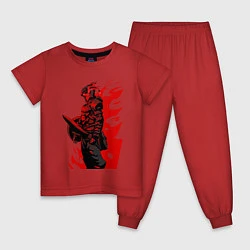 Пижама хлопковая детская Убийца гоблинов, цвет: красный