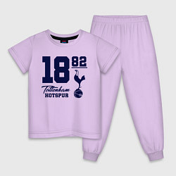 Пижама хлопковая детская FC Tottenham 1882, цвет: лаванда