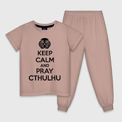 Детская пижама Keep Calm & Pray Cthulhu