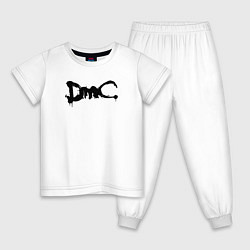 Пижама хлопковая детская DMC, цвет: белый
