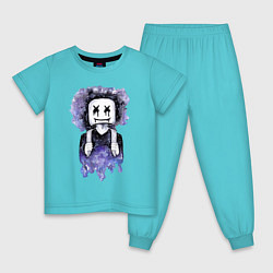 Пижама хлопковая детская Marshmello: Space Boy, цвет: бирюзовый