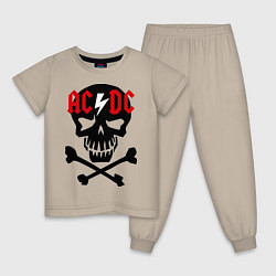 Детская пижама AC/DC Skull