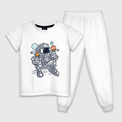 Детская пижама Космонавт и мороженка