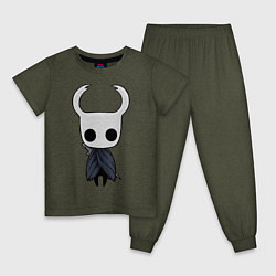 Пижама хлопковая детская Hollow Knight, цвет: меланж-хаки