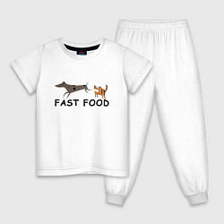 Детская пижама Fast food цвет