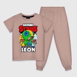 Детская пижама BRAWL STARS LEON