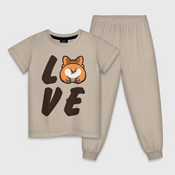 Детская пижама Love Corgi