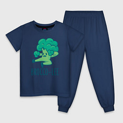 Пижама хлопковая детская Brocco Lee, цвет: тёмно-синий