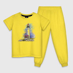 Детская пижама Crisp Point Lighthouse