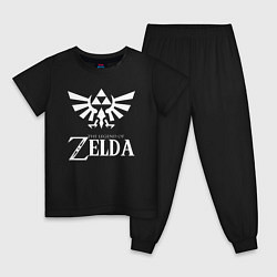 Пижама хлопковая детская THE LEGEND OF ZELDA, цвет: черный