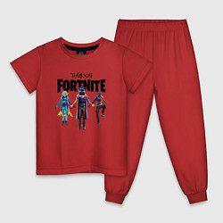 Пижама хлопковая детская TRAVIS SCOTT X FORTNITE, цвет: красный