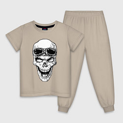 Детская пижама Skull and glasses