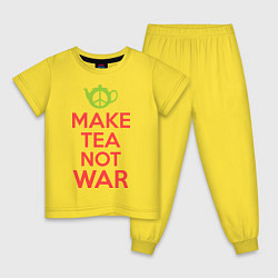 Детская пижама Make tea not war