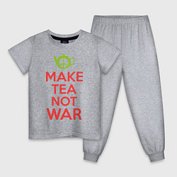 Детская пижама Make tea not war