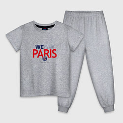 Пижама хлопковая детская PSG We Are Paris 202223, цвет: меланж