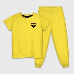 Пижама хлопковая детская Староста факультета Хаффлпафф, цвет: желтый