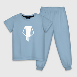 Пижама хлопковая детская Bakugo t-shirt, цвет: мягкое небо