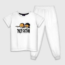 Пижама хлопковая детская Pulp fiction, цвет: белый