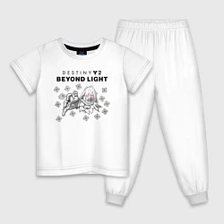 Пижама хлопковая детская Destiny 2: Beyond Light, цвет: белый