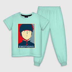 Пижама хлопковая детская Mob Emotions Z, цвет: мятный