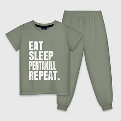 Детская пижама EAT SLEEP PENTAKILL REPEAT