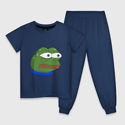 Пижама хлопковая детская Pepe MonkaS, цвет: тёмно-синий