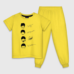 Детская пижама The Beatles автографы