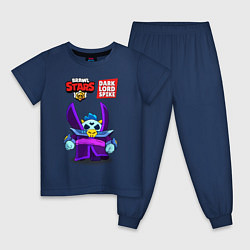 Пижама хлопковая детская Dark Lord Spike, цвет: тёмно-синий